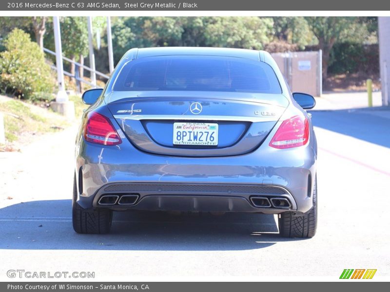 Steel Grey Metallic / Black 2016 Mercedes-Benz C 63 AMG Sedan