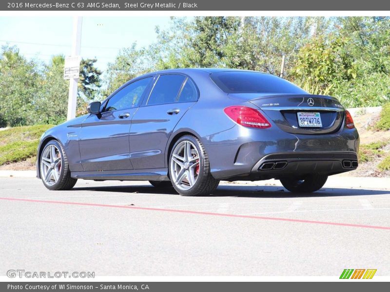 Steel Grey Metallic / Black 2016 Mercedes-Benz C 63 AMG Sedan