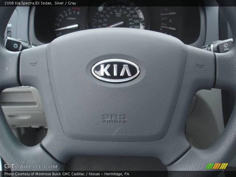 Silver / Gray 2008 Kia Spectra EX Sedan