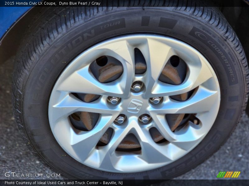 Dyno Blue Pearl / Gray 2015 Honda Civic LX Coupe
