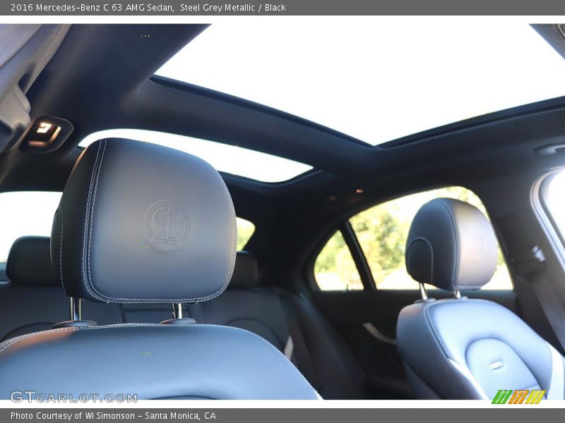 Steel Grey Metallic / Black 2016 Mercedes-Benz C 63 AMG Sedan