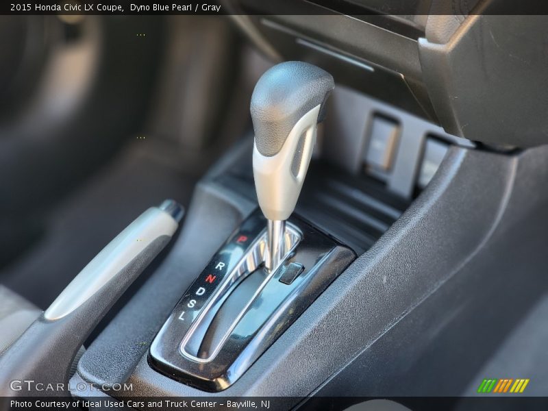 Dyno Blue Pearl / Gray 2015 Honda Civic LX Coupe