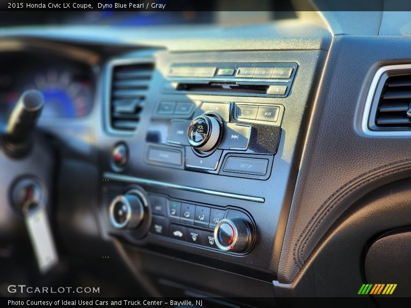Dyno Blue Pearl / Gray 2015 Honda Civic LX Coupe
