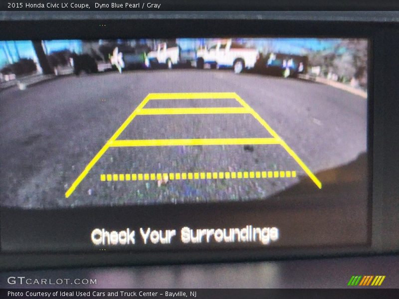 Dyno Blue Pearl / Gray 2015 Honda Civic LX Coupe