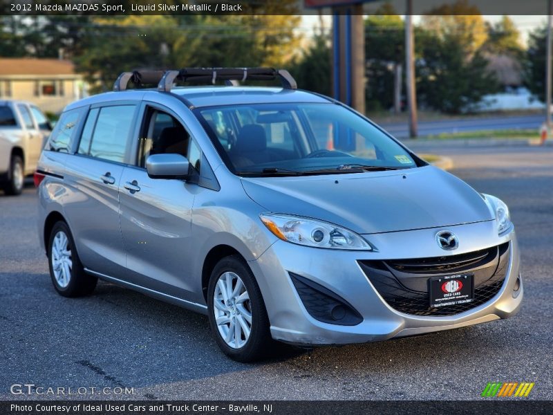 Liquid Silver Metallic / Black 2012 Mazda MAZDA5 Sport