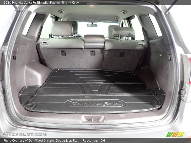 Radiant Silver / Gray 2010 Hyundai Santa Fe SE 4WD