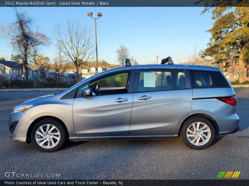 Liquid Silver Metallic / Black 2012 Mazda MAZDA5 Sport