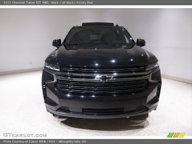 Black / Jet Black/­Victory Red 2022 Chevrolet Tahoe RST 4WD
