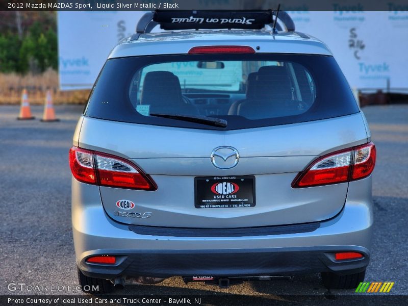 Liquid Silver Metallic / Black 2012 Mazda MAZDA5 Sport