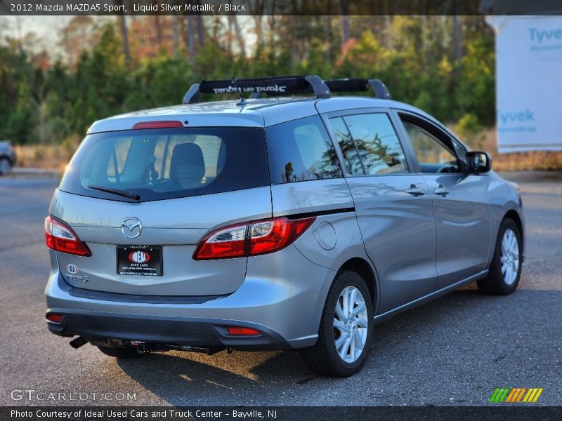 Liquid Silver Metallic / Black 2012 Mazda MAZDA5 Sport