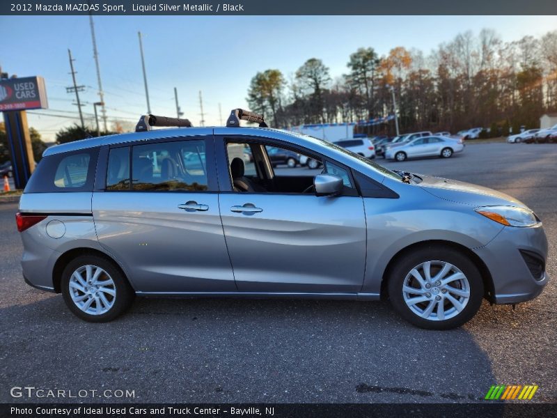 Liquid Silver Metallic / Black 2012 Mazda MAZDA5 Sport