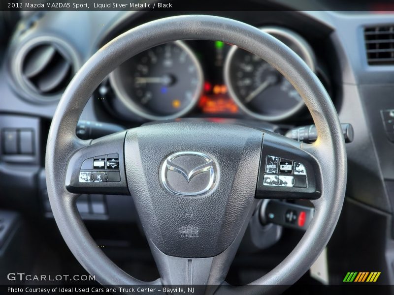 Liquid Silver Metallic / Black 2012 Mazda MAZDA5 Sport