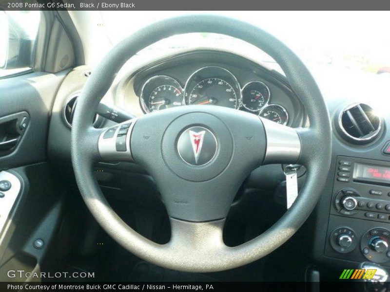 Black / Ebony Black 2008 Pontiac G6 Sedan