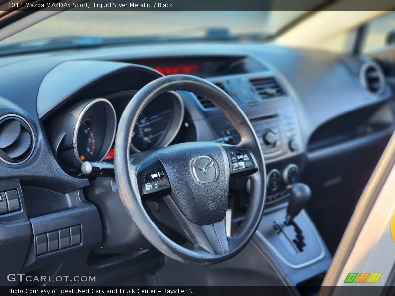 Liquid Silver Metallic / Black 2012 Mazda MAZDA5 Sport