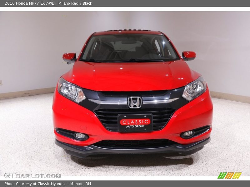 Milano Red / Black 2016 Honda HR-V EX AWD