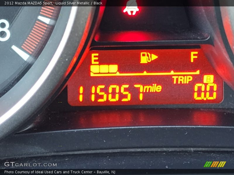 Liquid Silver Metallic / Black 2012 Mazda MAZDA5 Sport