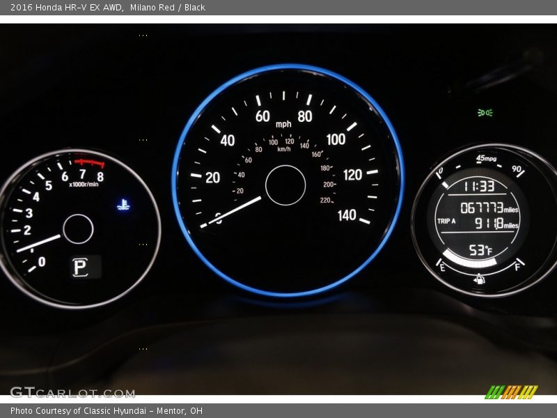 Milano Red / Black 2016 Honda HR-V EX AWD