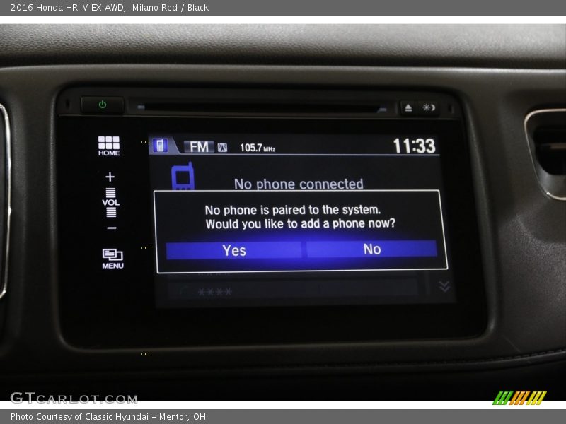 Milano Red / Black 2016 Honda HR-V EX AWD