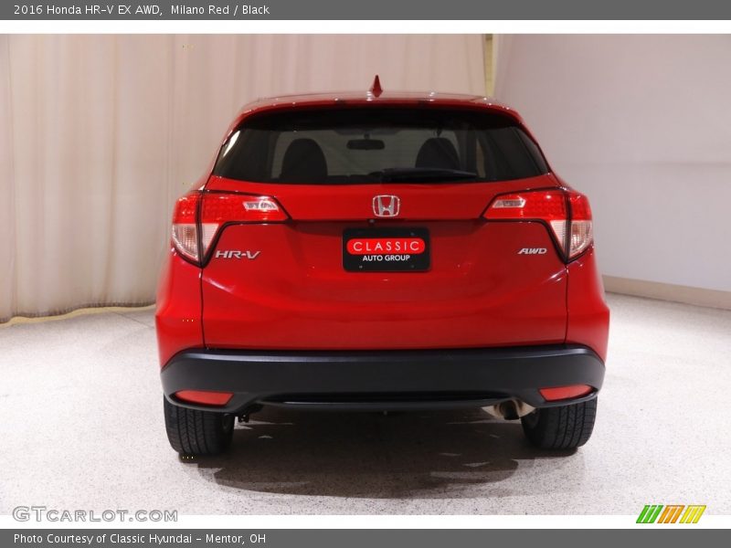 Milano Red / Black 2016 Honda HR-V EX AWD