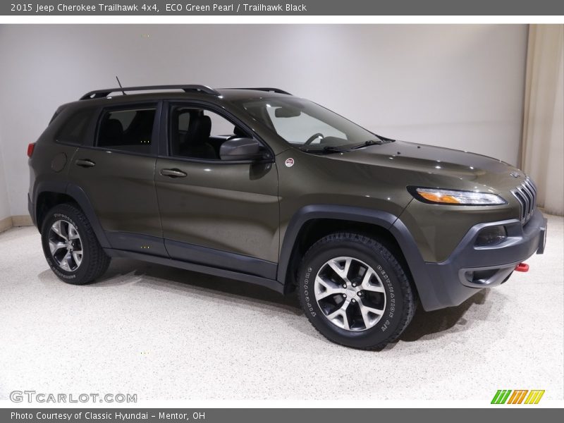 ECO Green Pearl / Trailhawk Black 2015 Jeep Cherokee Trailhawk 4x4