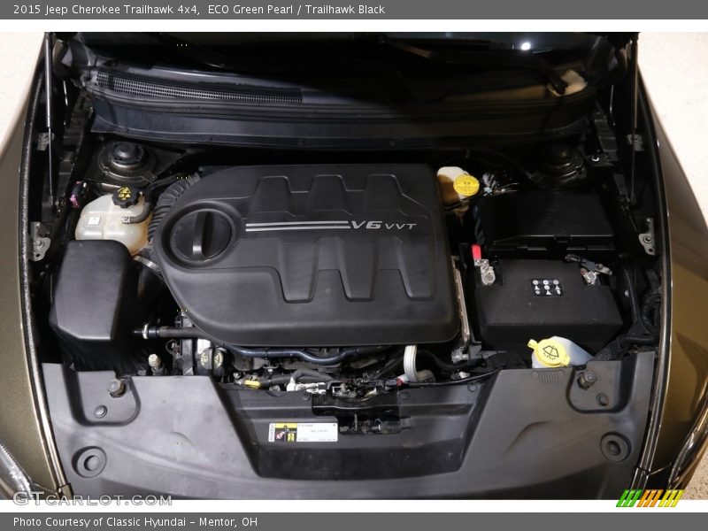ECO Green Pearl / Trailhawk Black 2015 Jeep Cherokee Trailhawk 4x4