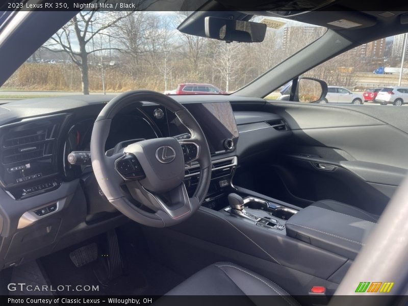 Nightfall Mica / Black 2023 Lexus RX 350