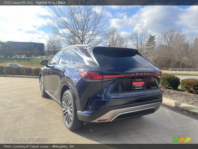 Nightfall Mica / Black 2023 Lexus RX 350