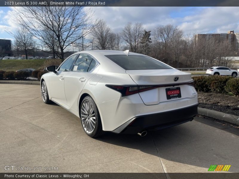 Eminent White Pearl / Rioja Red 2023 Lexus IS 300 AWD