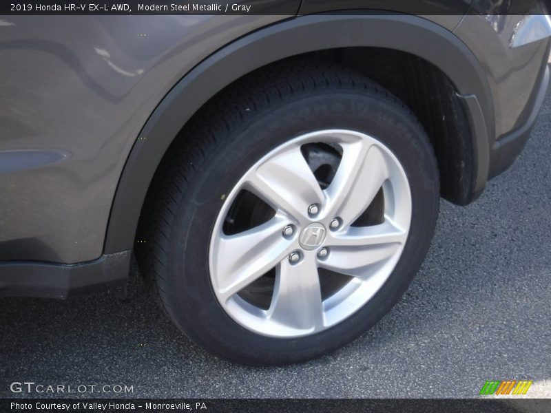 Modern Steel Metallic / Gray 2019 Honda HR-V EX-L AWD