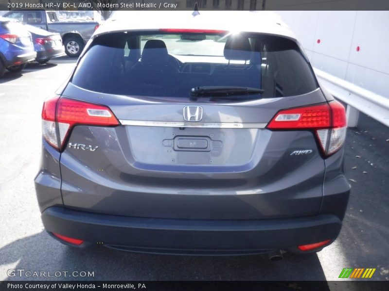 Modern Steel Metallic / Gray 2019 Honda HR-V EX-L AWD