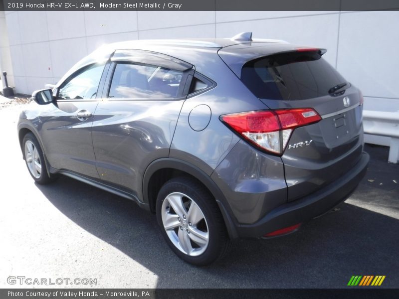 Modern Steel Metallic / Gray 2019 Honda HR-V EX-L AWD