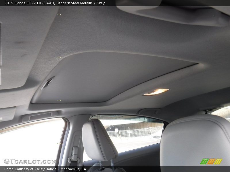 Modern Steel Metallic / Gray 2019 Honda HR-V EX-L AWD