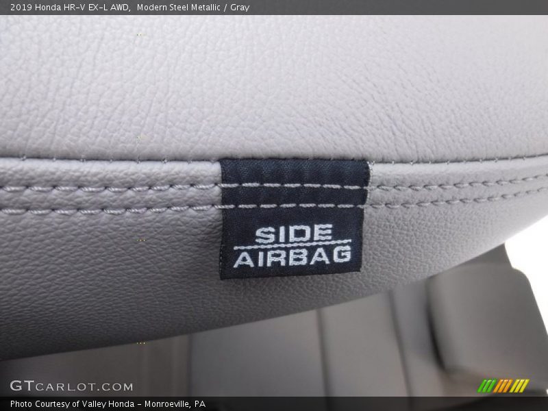 Modern Steel Metallic / Gray 2019 Honda HR-V EX-L AWD
