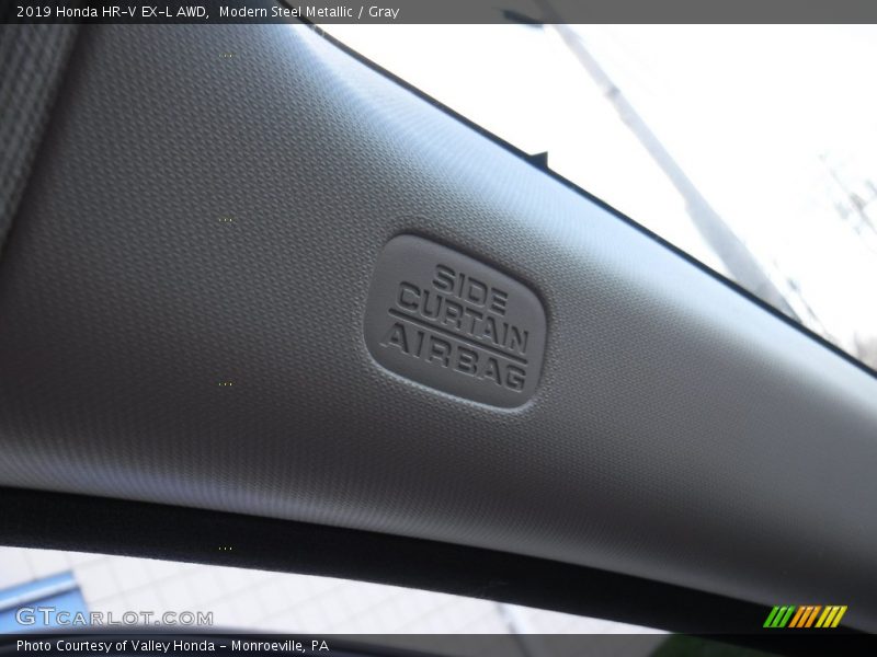 Modern Steel Metallic / Gray 2019 Honda HR-V EX-L AWD