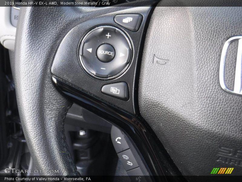 Modern Steel Metallic / Gray 2019 Honda HR-V EX-L AWD