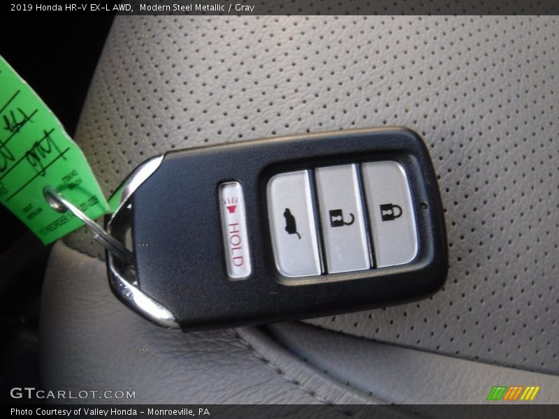 Modern Steel Metallic / Gray 2019 Honda HR-V EX-L AWD