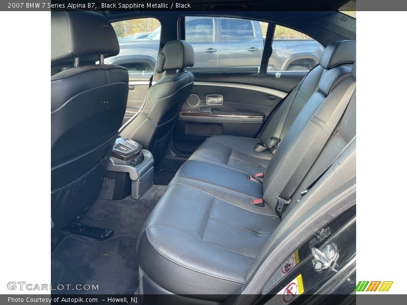 Rear Seat of 2007 7 Series Alpina B7