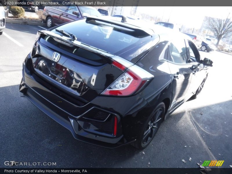 Crystal Black Pearl / Black 2020 Honda Civic EX Hatchback