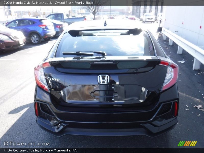Crystal Black Pearl / Black 2020 Honda Civic EX Hatchback