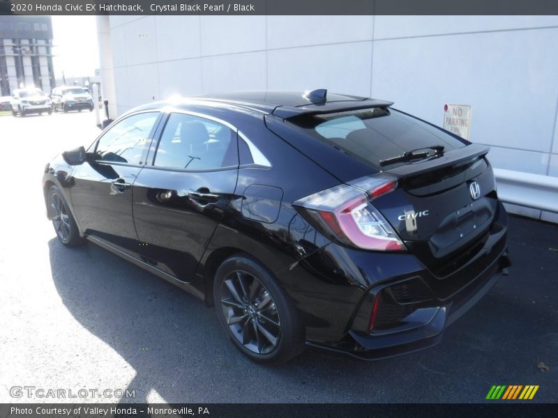 Crystal Black Pearl / Black 2020 Honda Civic EX Hatchback