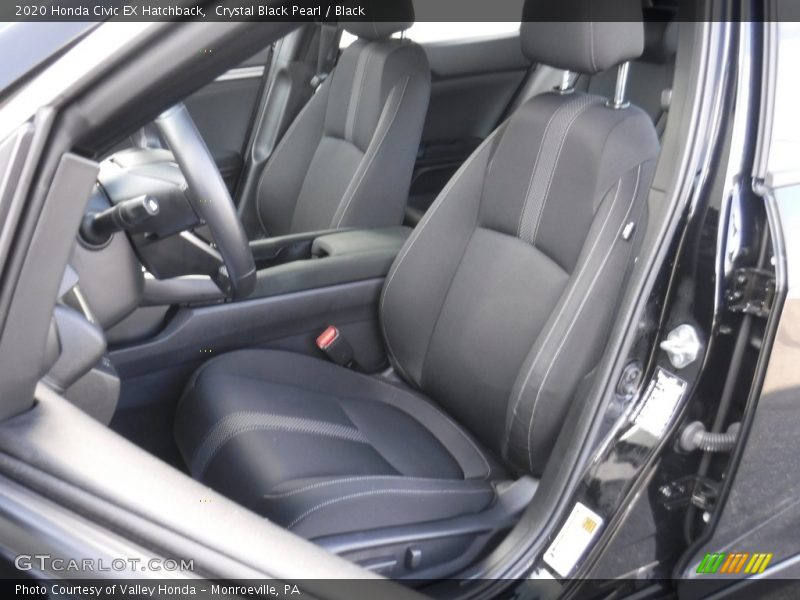 Crystal Black Pearl / Black 2020 Honda Civic EX Hatchback