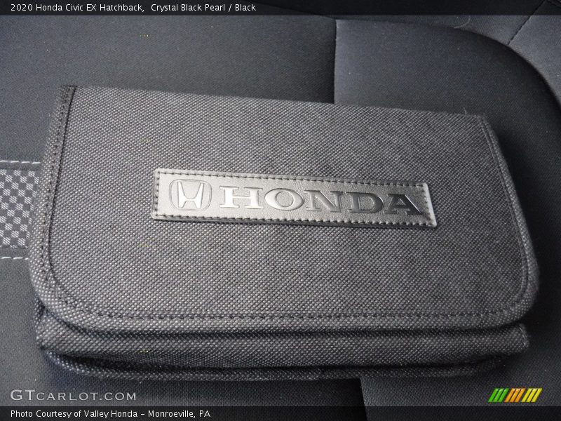 Crystal Black Pearl / Black 2020 Honda Civic EX Hatchback