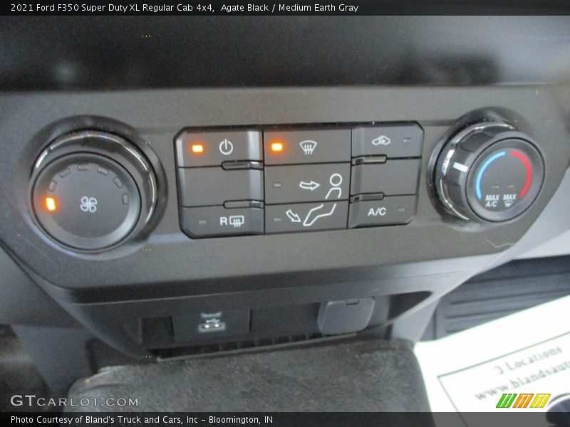Agate Black / Medium Earth Gray 2021 Ford F350 Super Duty XL Regular Cab 4x4