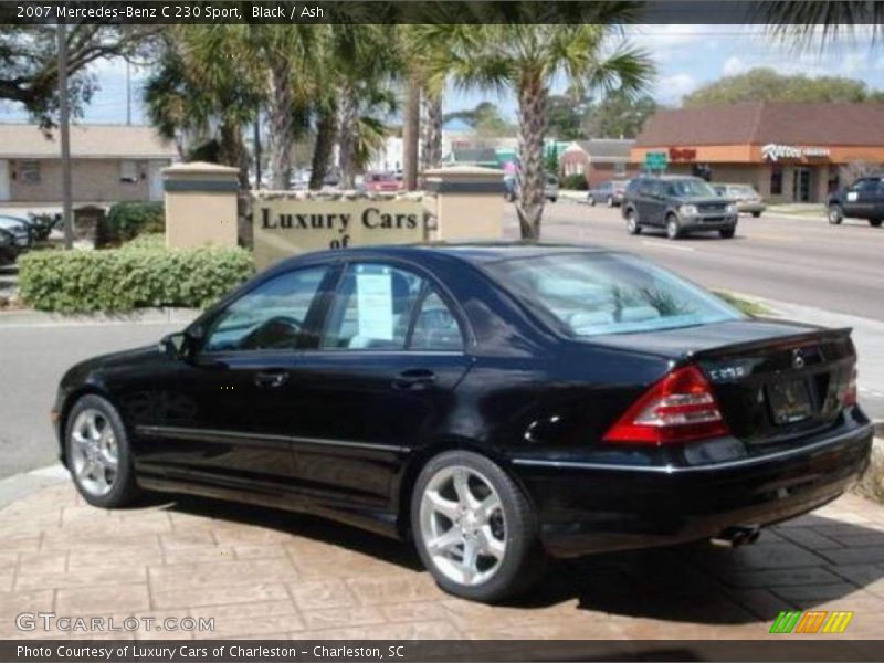 Black / Ash 2007 Mercedes-Benz C 230 Sport