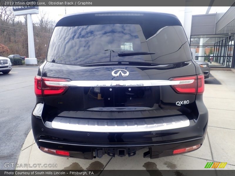 Obsidian Black / Graphite 2019 Infiniti QX80 Luxe