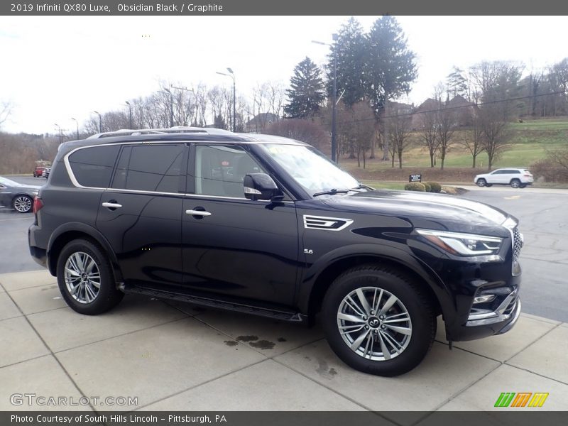 Obsidian Black / Graphite 2019 Infiniti QX80 Luxe