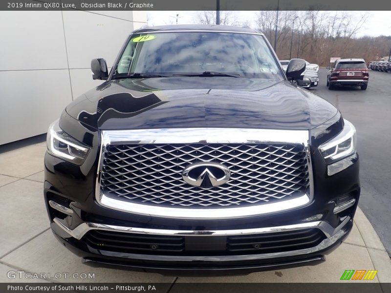 Obsidian Black / Graphite 2019 Infiniti QX80 Luxe