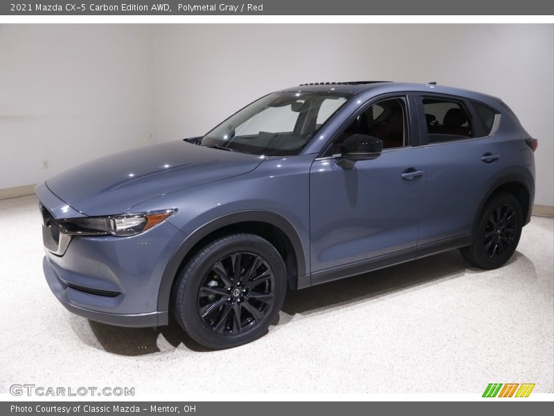 Polymetal Gray / Red 2021 Mazda CX-5 Carbon Edition AWD