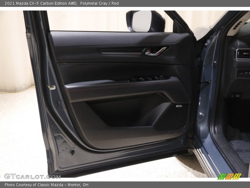 Polymetal Gray / Red 2021 Mazda CX-5 Carbon Edition AWD