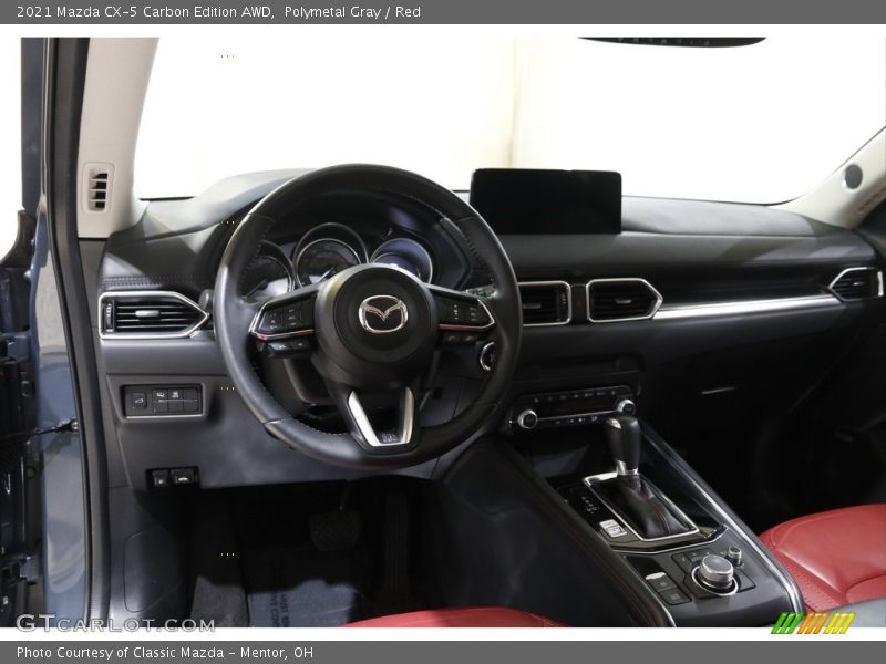 Polymetal Gray / Red 2021 Mazda CX-5 Carbon Edition AWD
